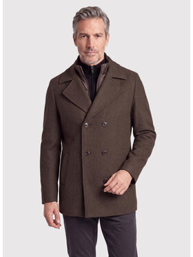 Pako Lorente Pako Lorente Płaszcz zimowy P26WF-7X-002 Brązowy Straight Fit