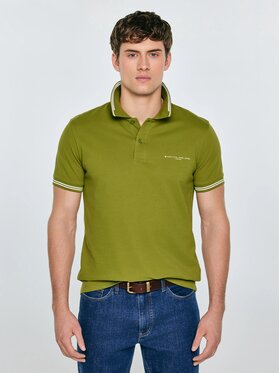 BIG STAR BIG STAR Polo WLADYM_301_150 Zielony Basic Fit