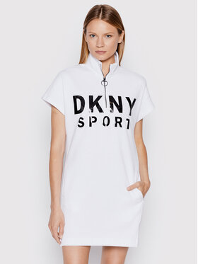 DKNY Sport DKNY Sport Každodenní šaty DP8D4040 Bílá Regular Fit