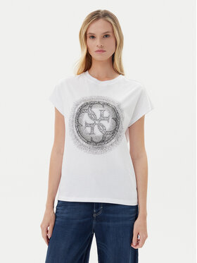 Guess Guess T-krekls W5YI14 I3Z14 Balts Regular Fit