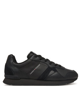 Tommy Hilfiger Tommy Hilfiger Сникърси T Hilfiger Core Lth Runner FM0FM06002 Черен