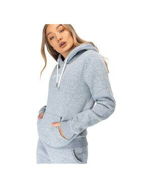 HYPE HYPE Bluza Justhype Scribble Logo Hoodie Szary Regular Fit