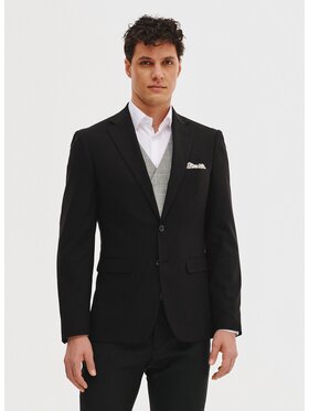 Pako Lorente Pako Lorente Marynarka P25BN-3X-003 Czarny Slim Fit