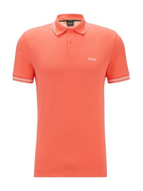 BOSS Boss Polo 50506193-646 Czerwony Slim Fit
