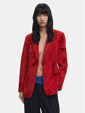 Desigual Desigual Sakko Flockarty 25WWEW19 Rot Regular Fit