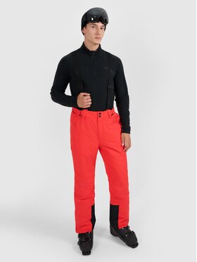 4F 4F Spodnie narciarskie 4FWAW25TFTRM1155-62S Czerwony Regular Fit