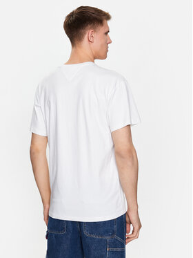 Tommy Jeans T-shirt DM0DM16407 Bijela Relaxed Fit