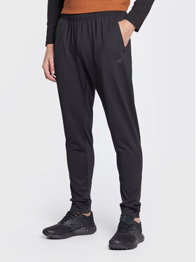 4F 4F Παντελόνι φόρμας H4Z22-SPMTR350 Μαύρο Regular Fit