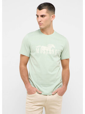 Mustang Mustang T-Shirt Style Austin Zielony Regular Fit