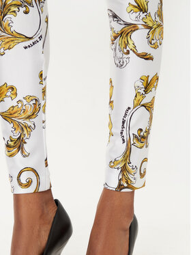 Versace Jeans Couture Leggings 78HAC101 Bijela Slim Fit