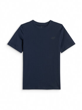 4F 4F T-Shirt BASIC+ Granatowy Regular Fit