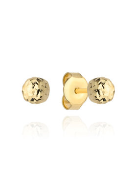 Fugart Fugart Kolczyki Kolczyki złote kulki diamentowane 5mm FUG7-17-K00759-2 Złoty