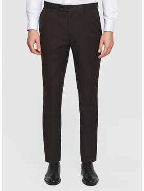 Pako Lorente Pako Lorente Spodnie garniturowe P26SF-6G-013 Brązowy Slim Fit