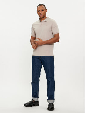 Calvin Klein Polo Smooth K10K111657 Bež Slim Fit