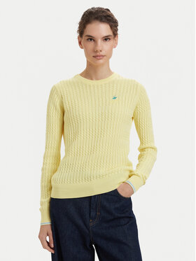 Beverly Hills Polo Club Beverly Hills Polo Club Kampsun P-SS26W-M537390 Kollane Regular Fit