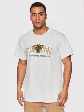 Thrasher Thrasher Marškinėliai Fortune Logo Pilka Regular Fit