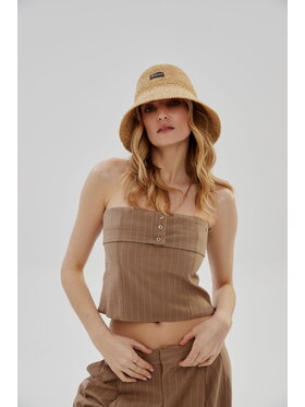 Leshka Leshka Kapelusz Bucket Hat Beżowy