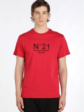 N°21 N°21 T-shirt U-N21-0422 Rosso Regular Fit
