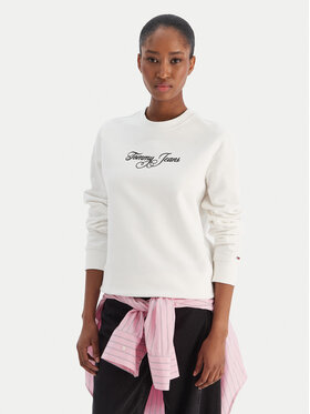 Tommy Jeans Tommy Jeans Bluza Essential DW0DW21922 Écru Regular Fit