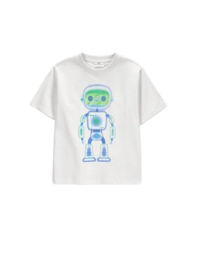 Coccodrillo Coccodrillo T-Shirt ZC6143202GBK-001 Biały Regular Fit