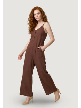 Artigli Artigli Jumpsuit CON BOTTONI Marrone To Fit