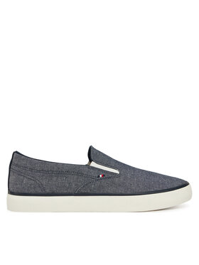 Tommy Hilfiger Tommy Hilfiger Tenisky Th Hi Vulc Low Slip On Ch FM0FM05390 Modrá