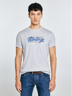 BIG STAR BIG STAR T-Shirt KEREN Szary Basic Fit