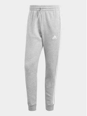 Adidas Spodnji Del Trenirke Essentials Fleece 3-Stripes Cuff IJ6494 Siva Regular Fit