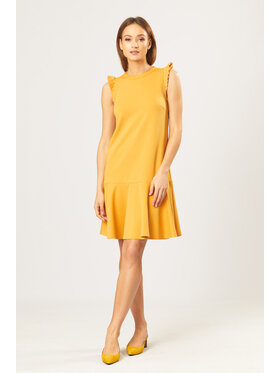 QUIOSQUE QUIOSQUE Sukienka codzienna DR729 Żółty Regular Fit