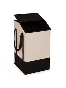 MIAhome MIAhome Kosz łazienkowy na pranie 57x32x30 cm LAVAZZA 45 litrów Beżowy