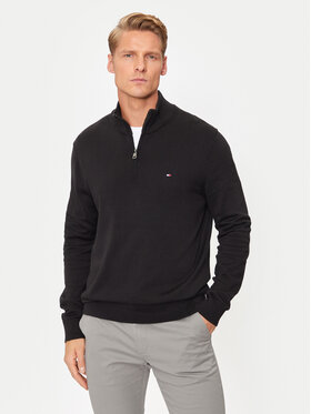 Tommy Hilfiger Tommy Hilfiger Džemperis Essential MW0MW37331 Melns Regular Fit