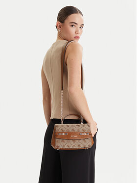 Guess Guess Дамска чанта Melinda HWJP99 02200 Кафяв