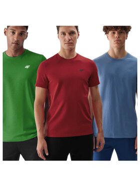 4F 4F Set di t-shirt 4FWSS25TTSHM3956-96S Multicolore Regular Fit