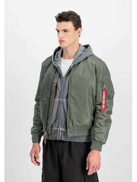 Alpha Industries Alpha Industries Kurtka bomber AI.191118-432 Zielony Slim Fit