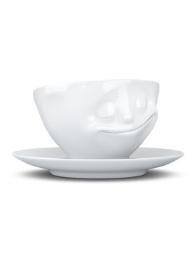 58 products 58 products Filiżanka ze spodkiem uniwersalna - Happy Biały