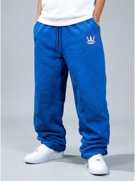 Jigga Wear Jigga Wear Spodnie dresowe 130642 Niebieski Regular Fit