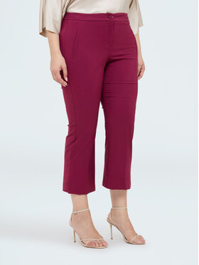 Fiorella Rubino Fiorella Rubino Pantaloni di tessuto P708L202587N036 Bordeaux Flare Fit