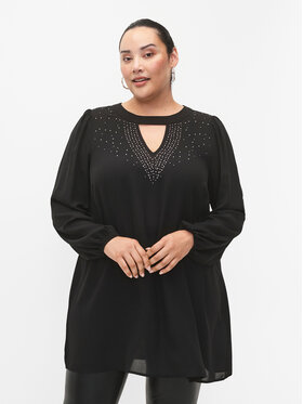 Zizzi Zizzi Tunika M58942A Černá Regular Fit
