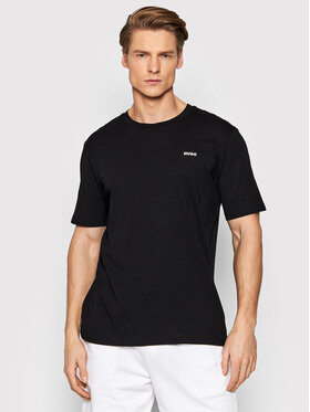 HUGO Hugo T-särk Dero222 50466158 Must Regular Fit