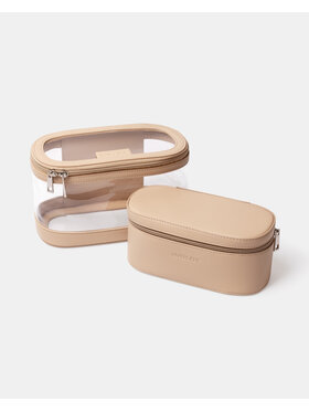 INGLOT INGLOT Zestaw kosmetyczek Bag Set Beżowy