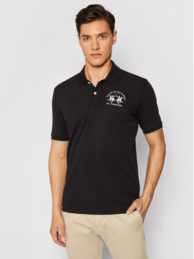 La Martina La Martina Polo CCMP01 PK001 Crna Regular Fit