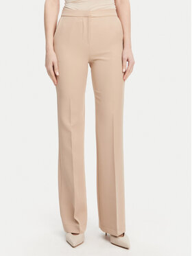 Maryley Maryley Pantaloni din material 25EB587/43PG Bej Regular Fit