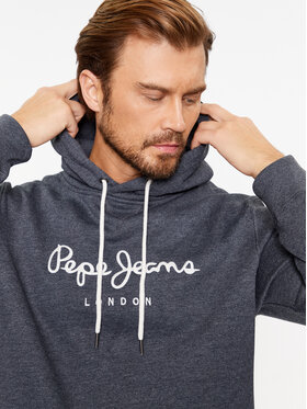 Pepe Jeans Majica Dugih Rukava Nouvel Hoodie PM582521 Tamnoplava Regular Fit