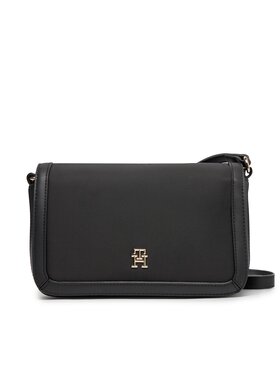 Tommy Hilfiger Tommy Hilfiger Handtasche Th Essential S Flap Crossover AW0AW15700 Schwarz