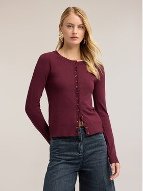 Motivi Motivi Sweter M268W003984N036 Bordowy Slim Fit