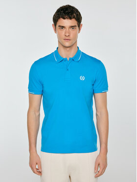 BIG STAR BIG STAR Polo POLIAN Niebieski Slim Fit