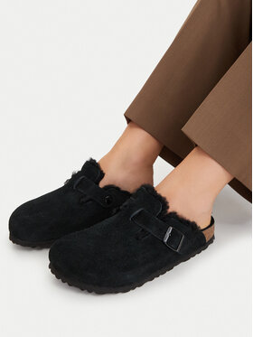 Birkenstock Birkenstock Пантофи Boston Vl/Shearling 0259883 Черен