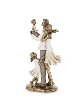 MIAhome MIAhome Figurka młodzi rodzice FAMIGLIA FELICE Złoty