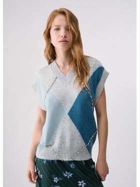 Liu Jo Liu Jo Sweter WF6183MA15RL9196 Niebieski jasny Regular Fit