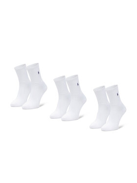 Polo Ralph Lauren Polo Ralph Lauren Sada 3 párů dámských vysokých ponožek 455767743002 Bílá